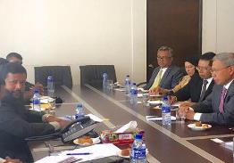 Courtesy call on the Hon Malik Samarawickrema