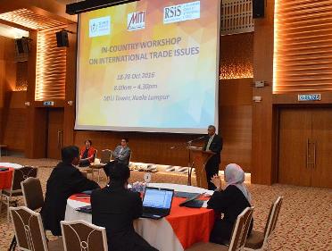 International Trade Issues Workshop, 18-20 October 2016